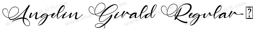 Angelin Girald Regular字体转换
